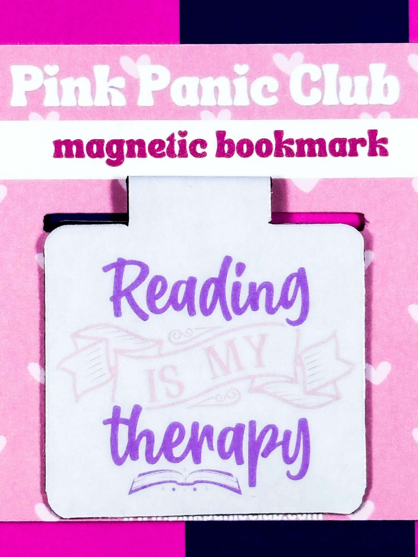 Reading Is My Therapy Magnetic Bookmark