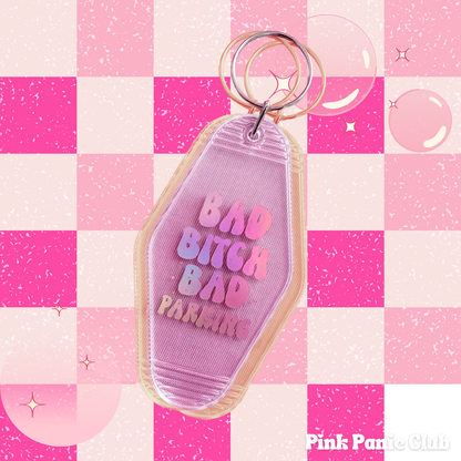 "Bad B*tch Bad Parking" Motel Keychain