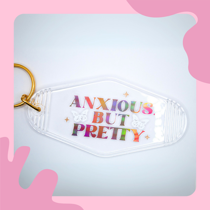 Anxious But Pretty Motel Keychain