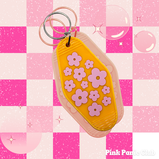 Flower Motel Keychain