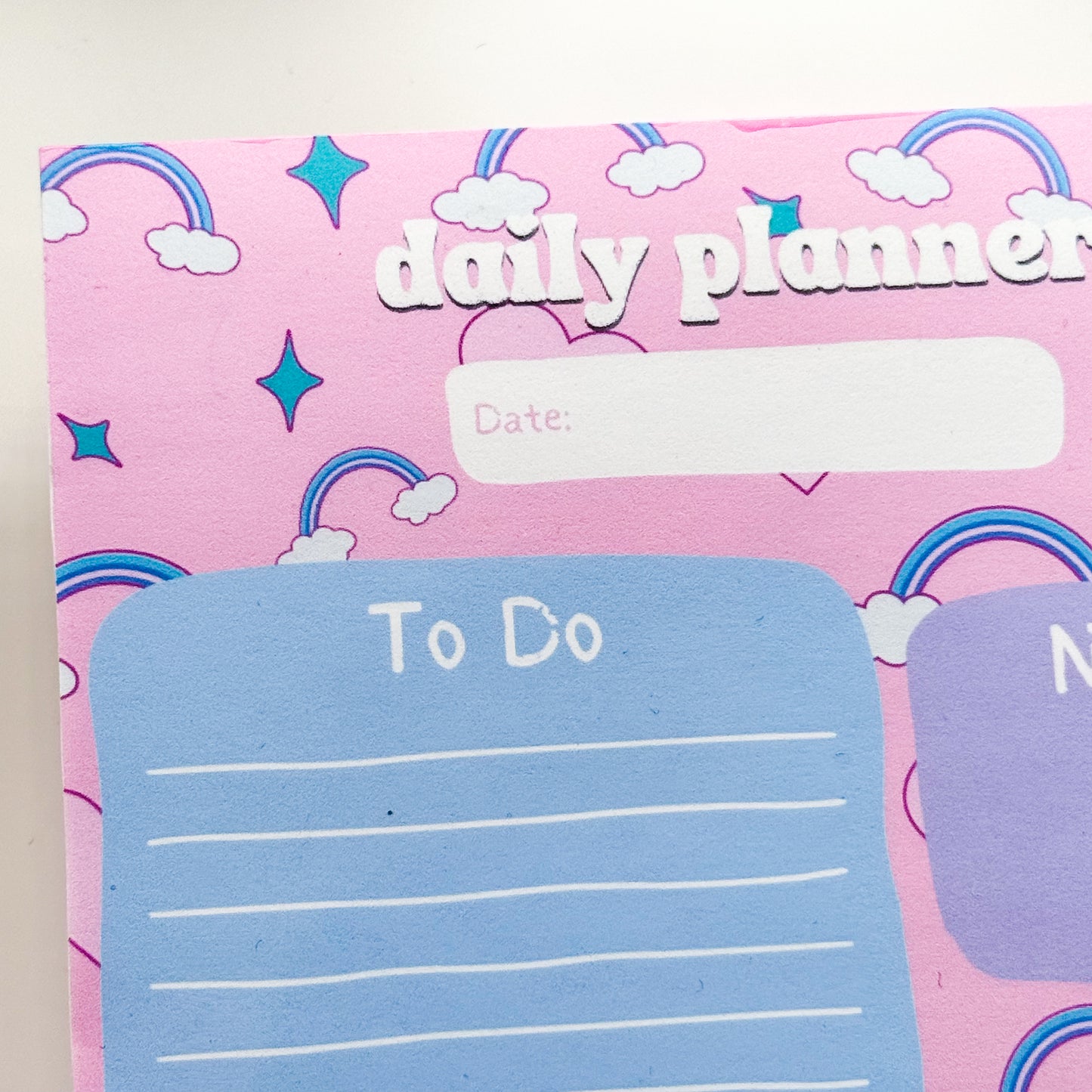 Rainbow Daily Planner Notepad