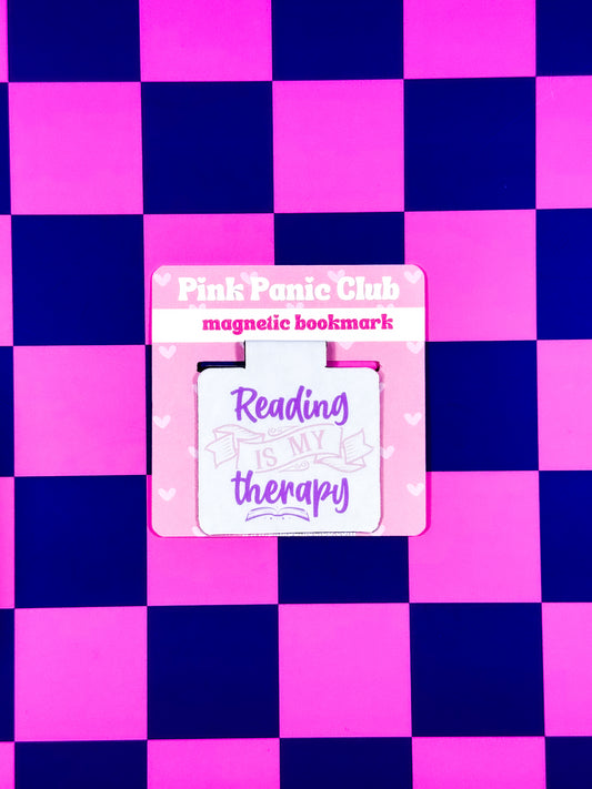 Reading Is My Therapy Magnetic Bookmark