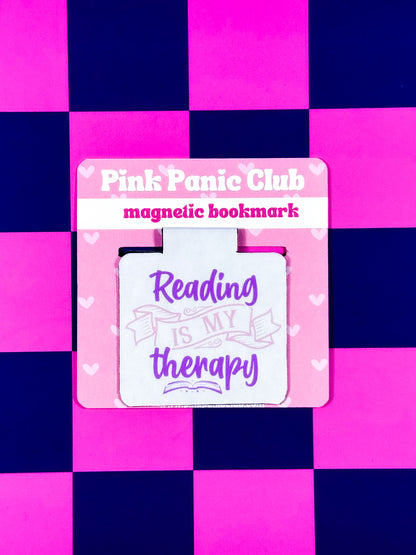 Reading Is My Therapy Magnetic Bookmark