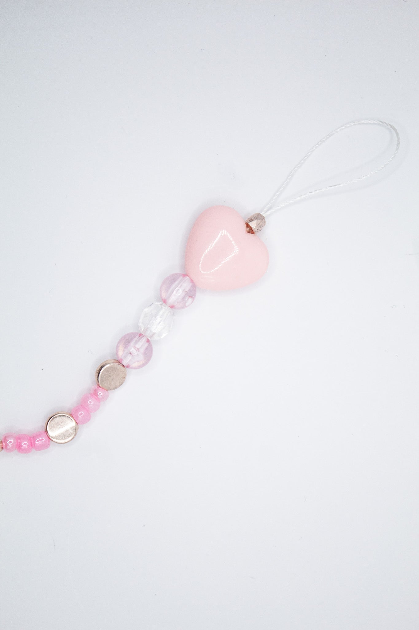 Crystal Heart Phone Charm