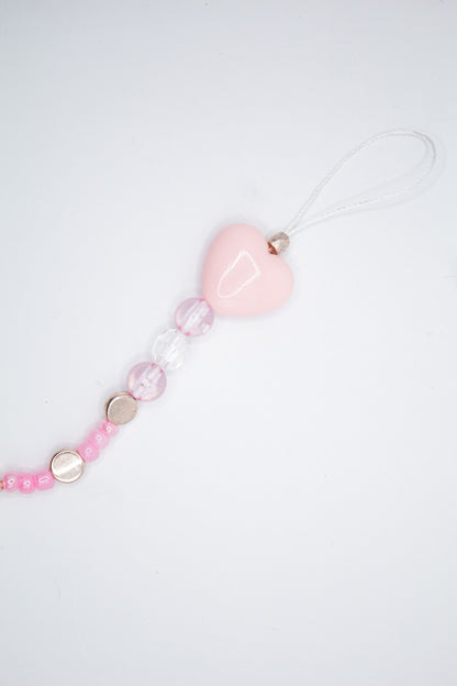 Crystal Heart Phone Charm