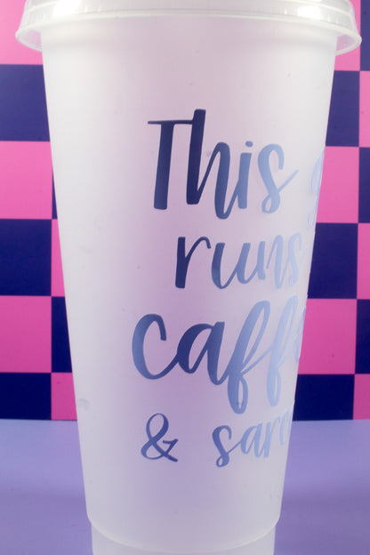 Caffeine and Sarcasm Tumbler