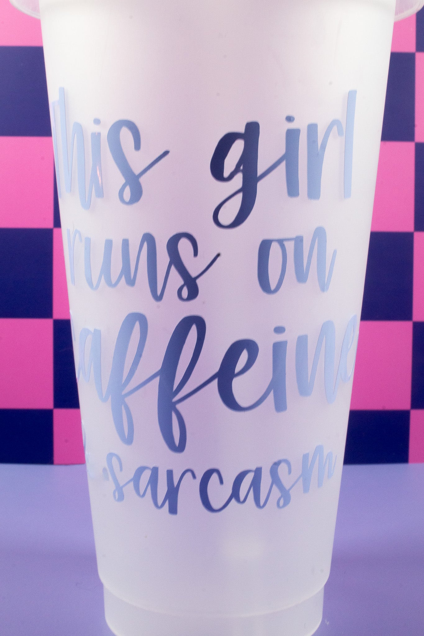 Caffeine and Sarcasm Tumbler