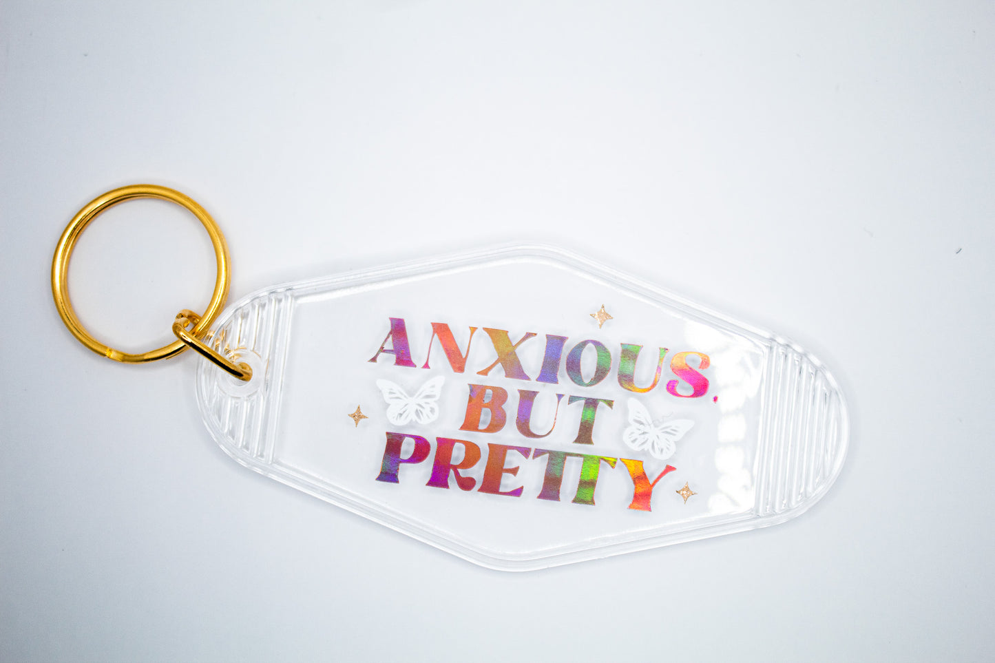 Anxious but Pretty Motel Keychain