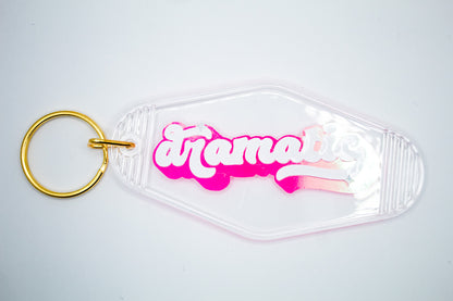 Dramatic Motel Keychain