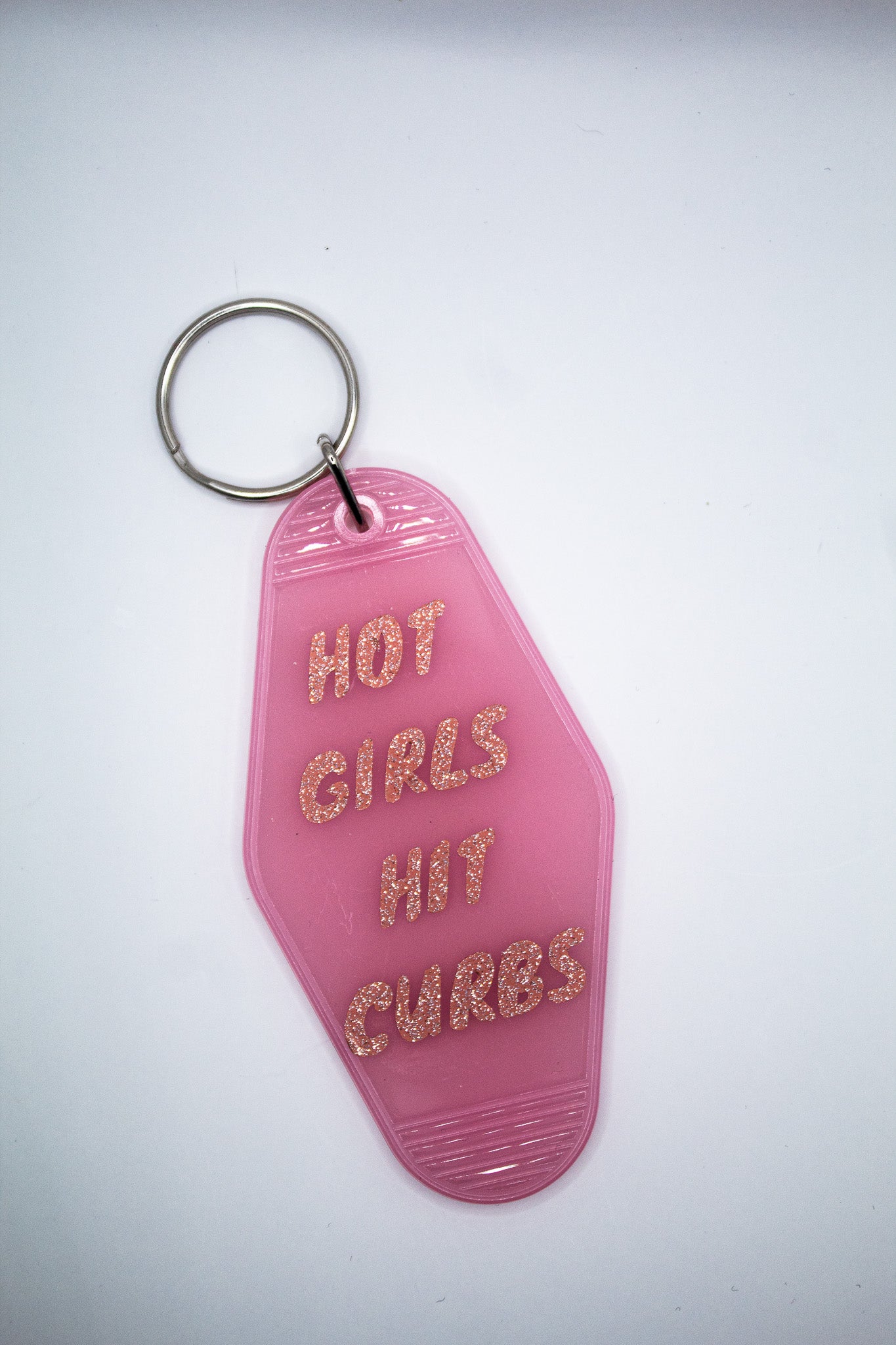 Hot Girls Hit Curbs Motel Keychain