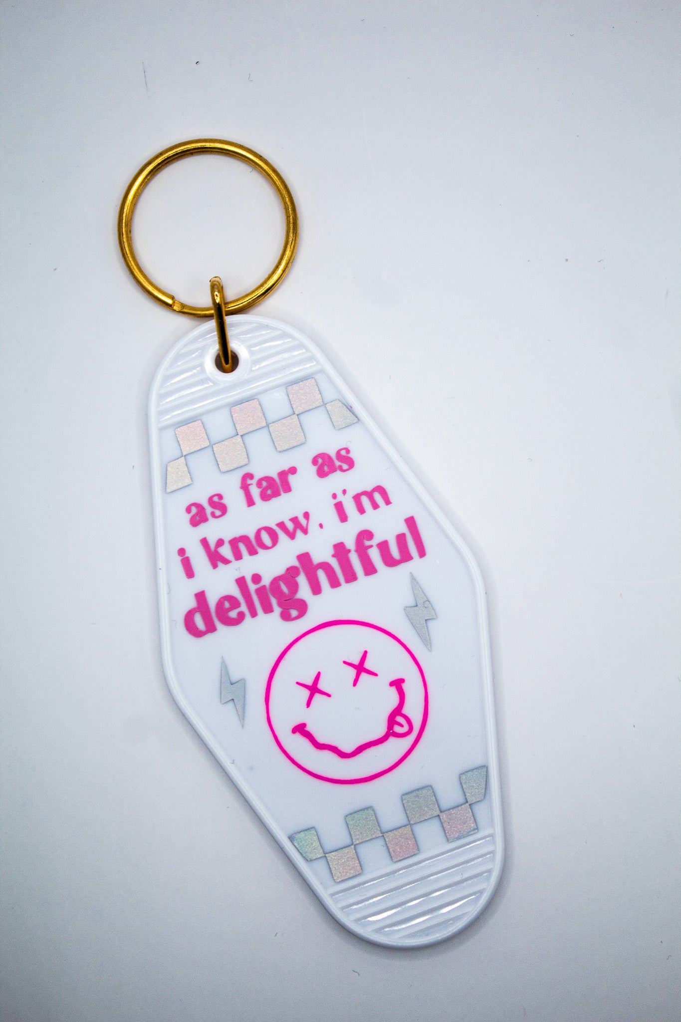 I'm Delightful Motel Keychain