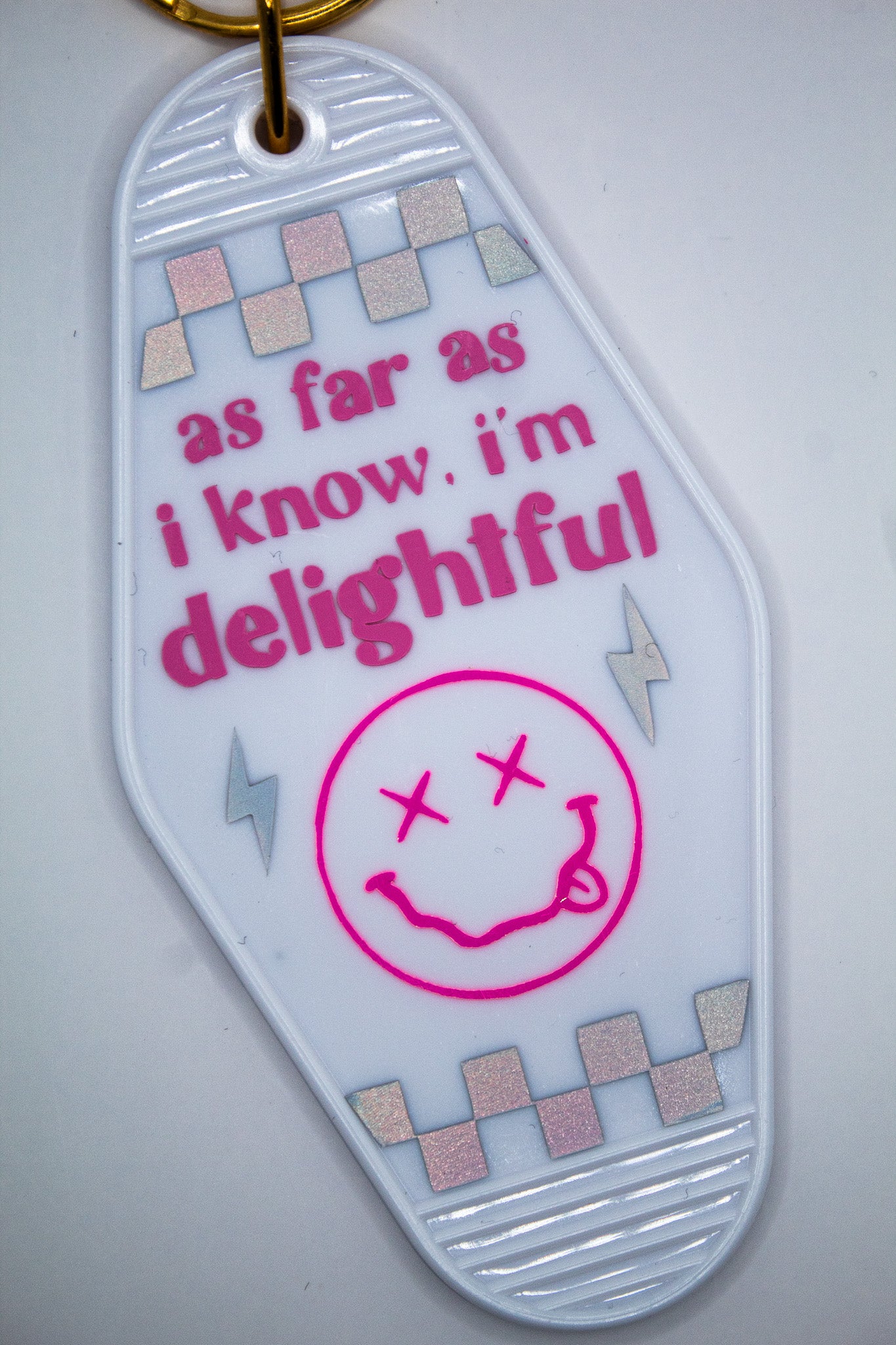 I'm Delightful Motel Keychain