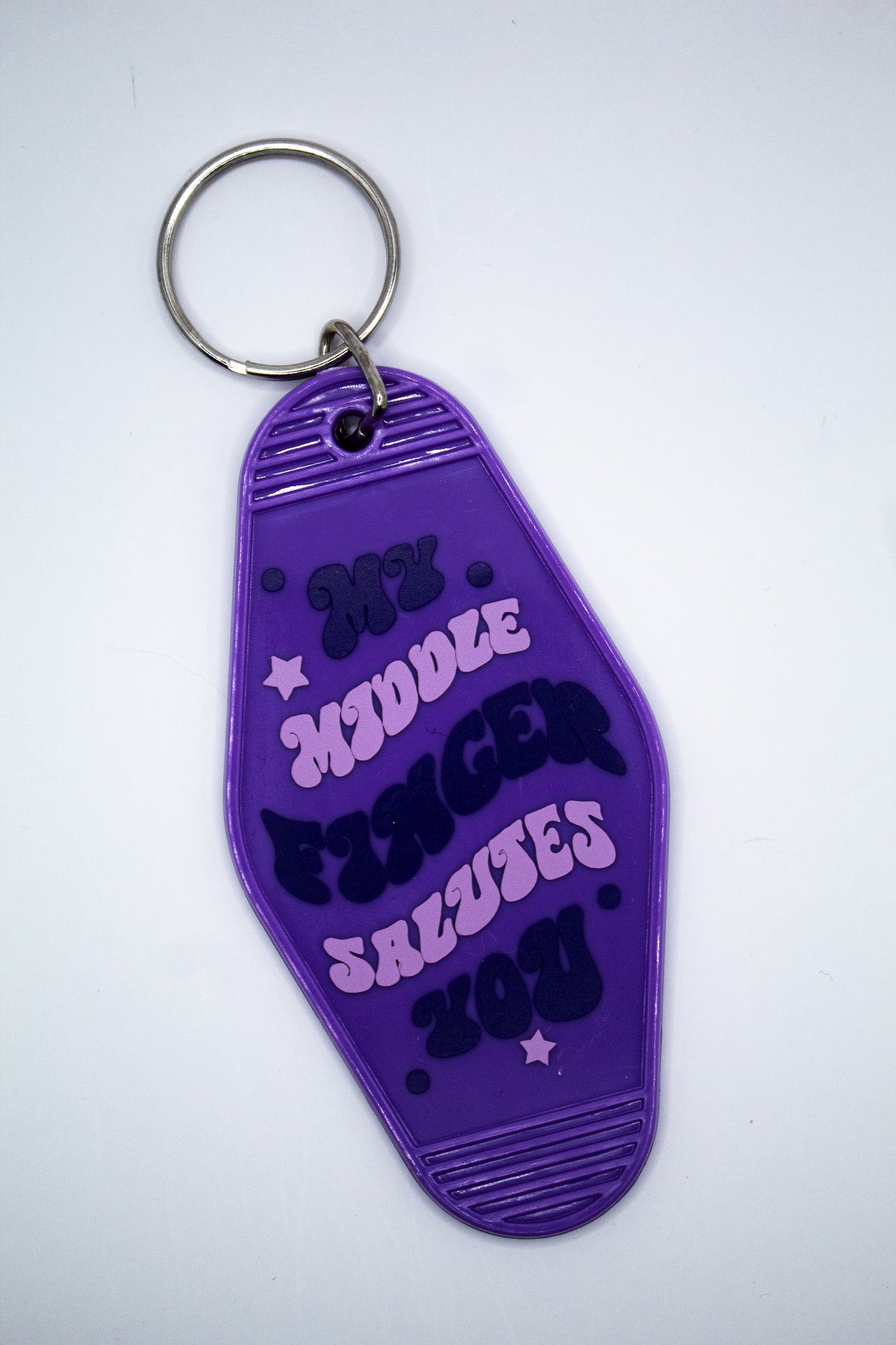 My Middle Finger Salutes You Motel Keychain