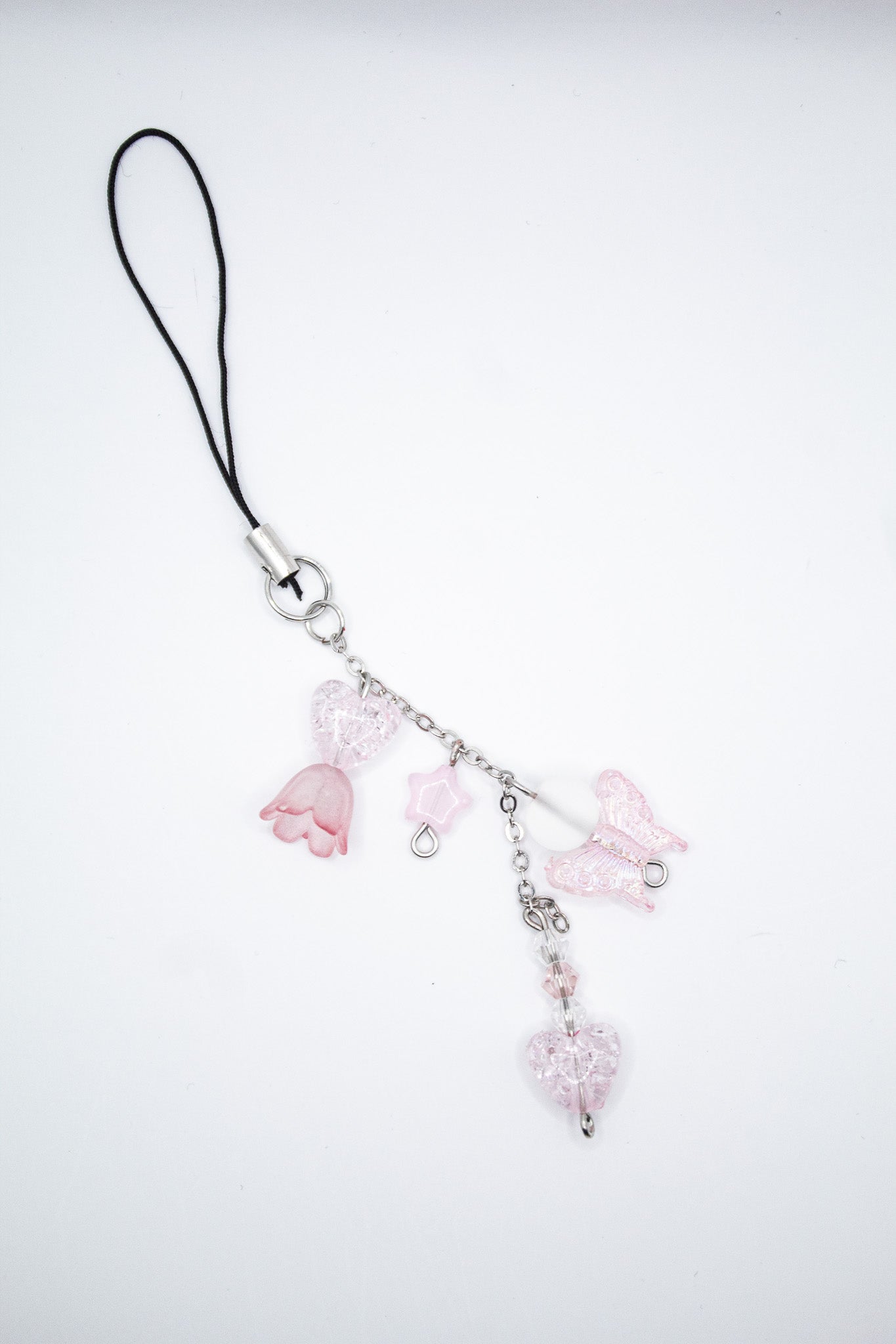 Lily of the Valley & Butterfly Phone Charm