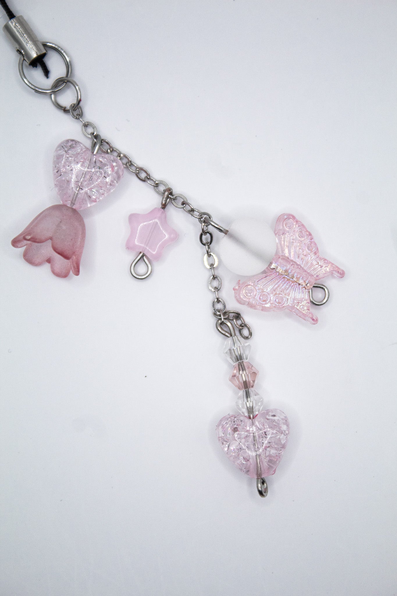 Lily of the Valley & Butterfly Phone Charm