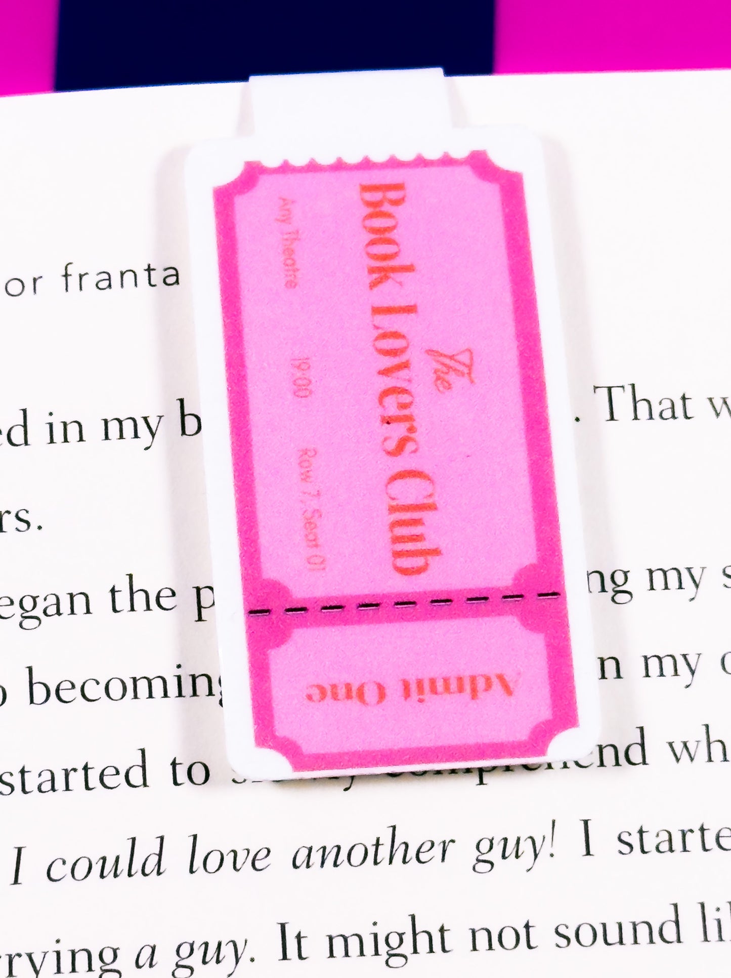 Book Lovers Club Magnetic Bookmark