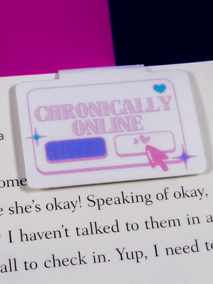 Chronically Online Magnetic Bookmark