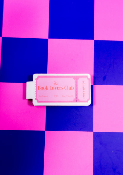 Book Lovers Club Magnetic Bookmark