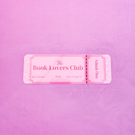 "The Book Lovers Club" Ticket Bookmark