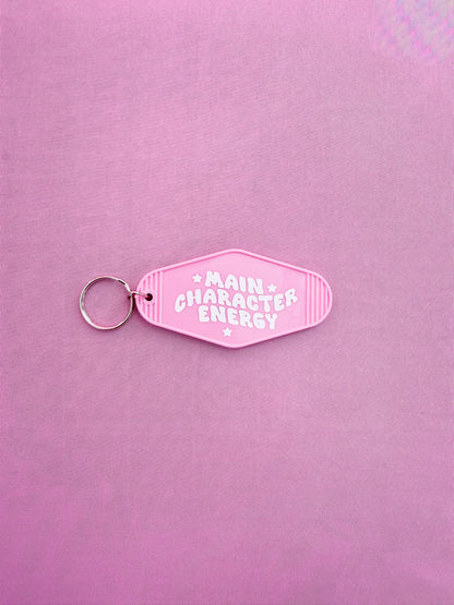 "Main Character Energy" Motel Keychain