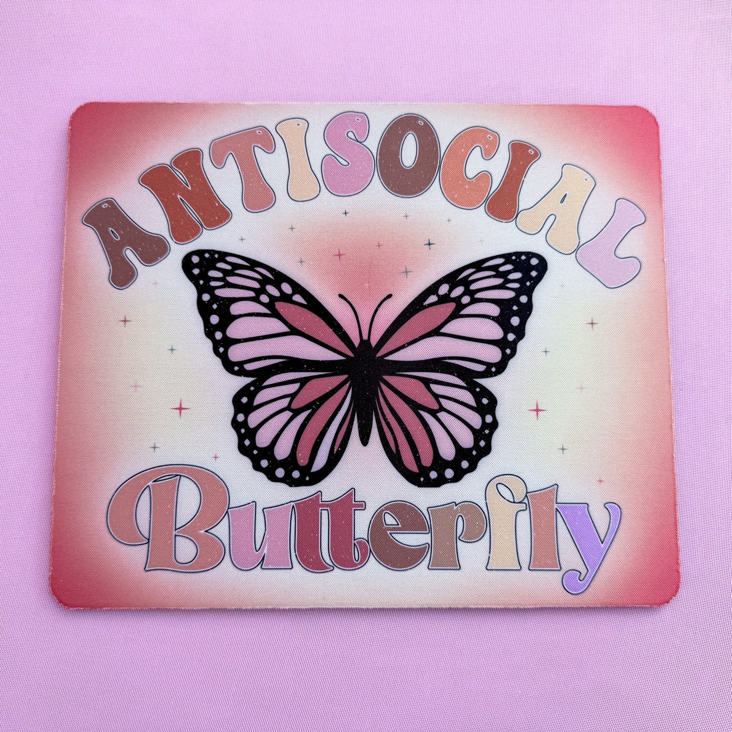Anti Social Butterfly Mousepad