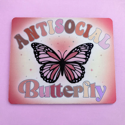 Anti Social Butterfly Mousepad