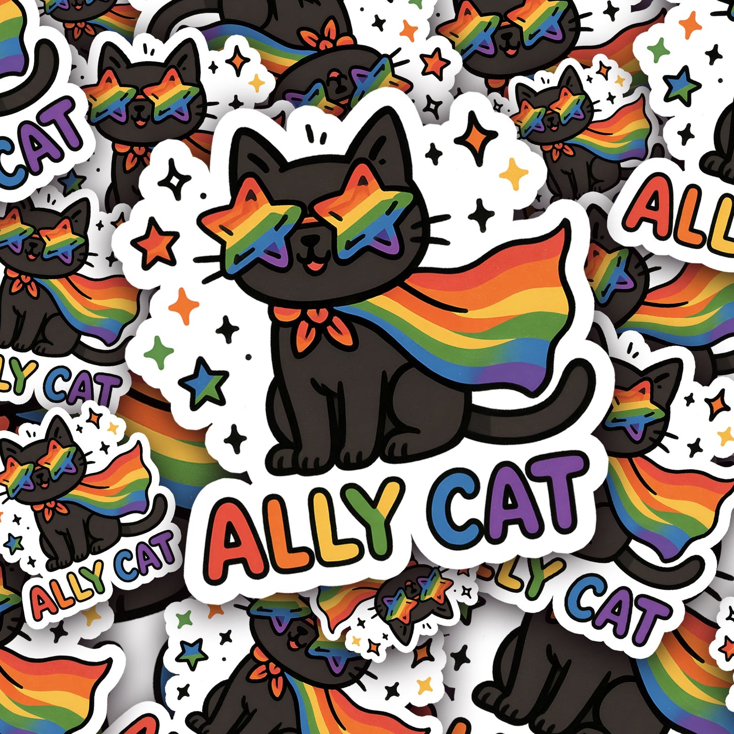 Ally Cat Sticker