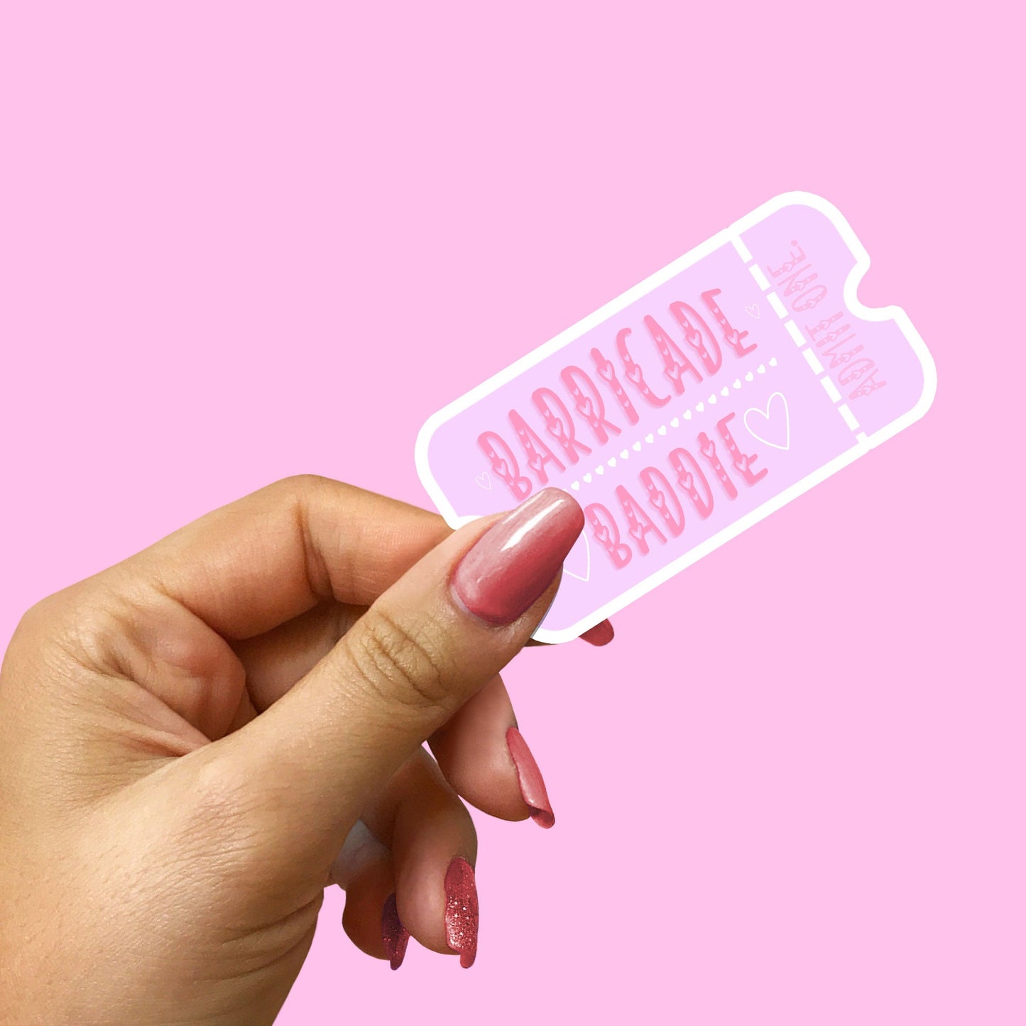 Barricade Baddie Sticker