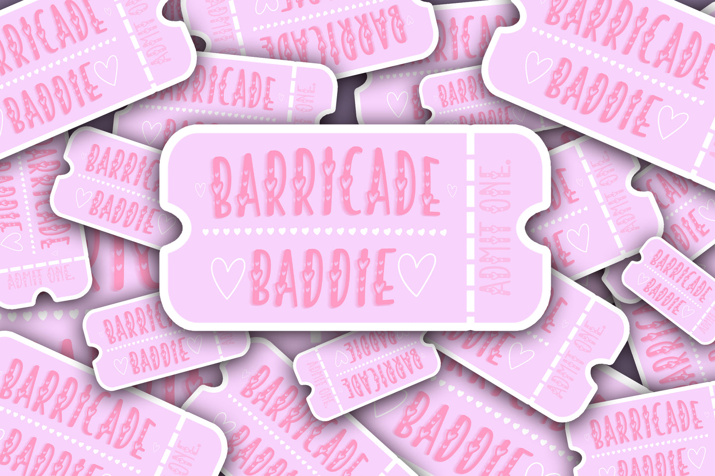 Barricade Baddie Sticker