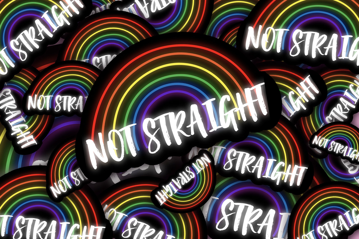 Not Straight Sticker