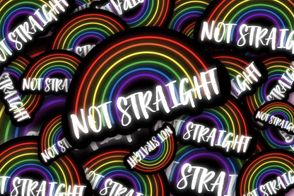 Not Straight Sticker