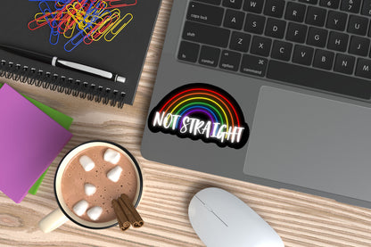Not Straight Sticker