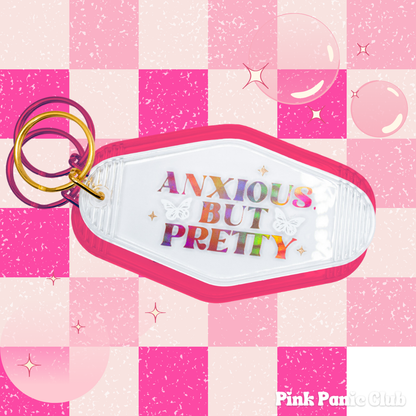 Anxious But Pretty Motel Keychain