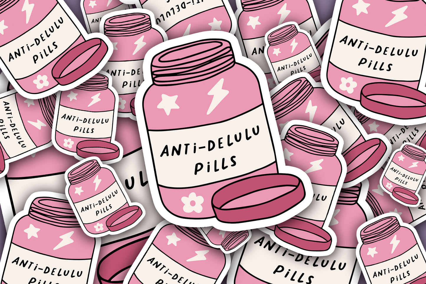 Anti-Delulu Pills Sticker