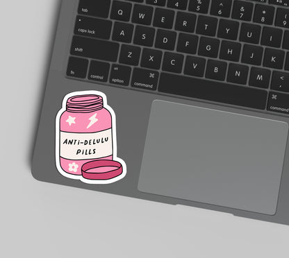 Anti-Delulu Pills Sticker