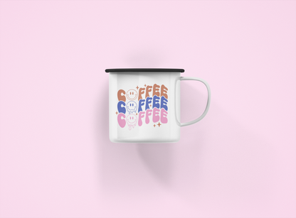 Coffee Drop Smiley X3 Campfire Mug