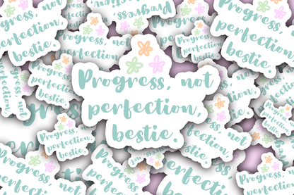 Progress Not Perfection Sticker