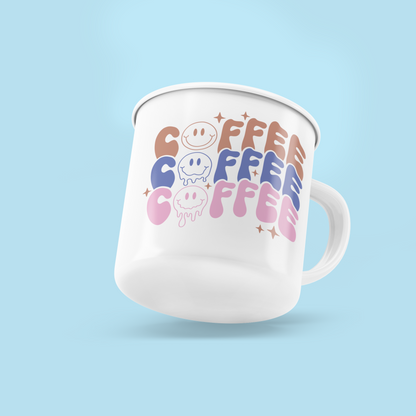 Coffee Drop Smiley X3 Campfire Mug