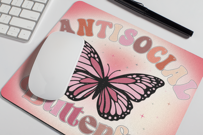Anti Social Butterfly Mousepad